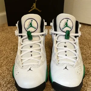Jordan 6 Rings White/lucky Air Jordan Sneaker Size 5.5Y