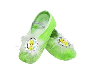 Kids Tinker Bell Green Ballet Slippers