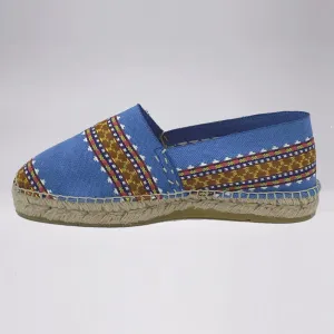 La Pyrénéenne Rayée - 1930s Vintage Bleu