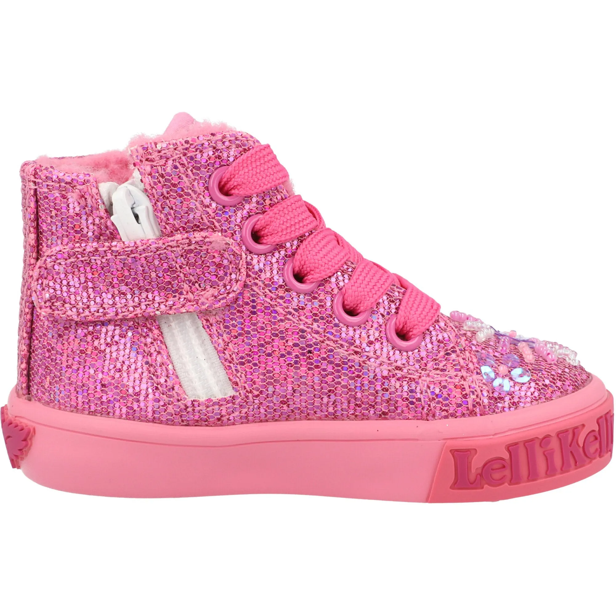 Lelli Kelly Dafne Dark Pink Mid-Top Trainers