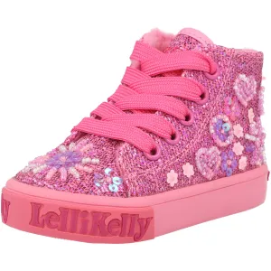 Lelli Kelly Dafne Dark Pink Mid-Top Trainers