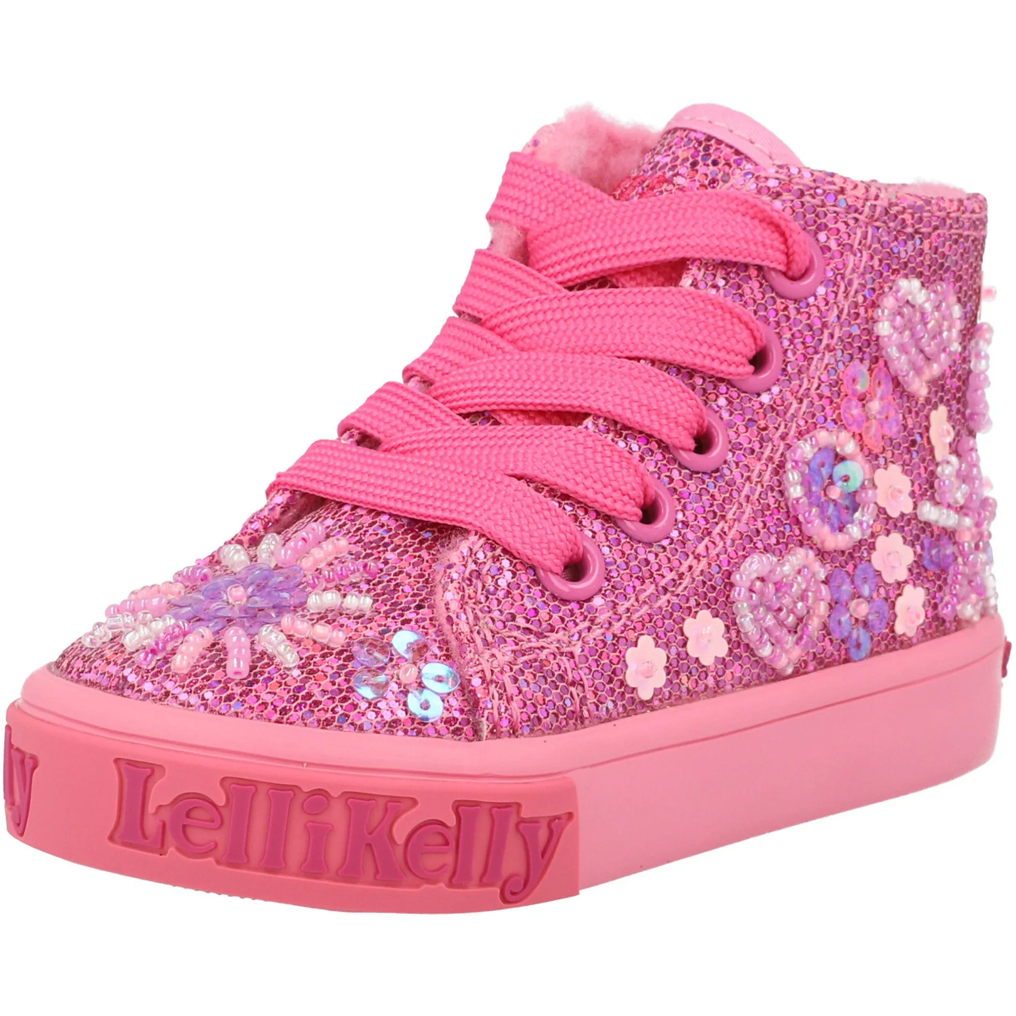 Lelli Kelly Dafne Dark Pink Mid-Top Trainers