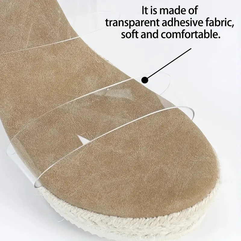Lilou – Espadrille muiltjes met transparante band en sleehak