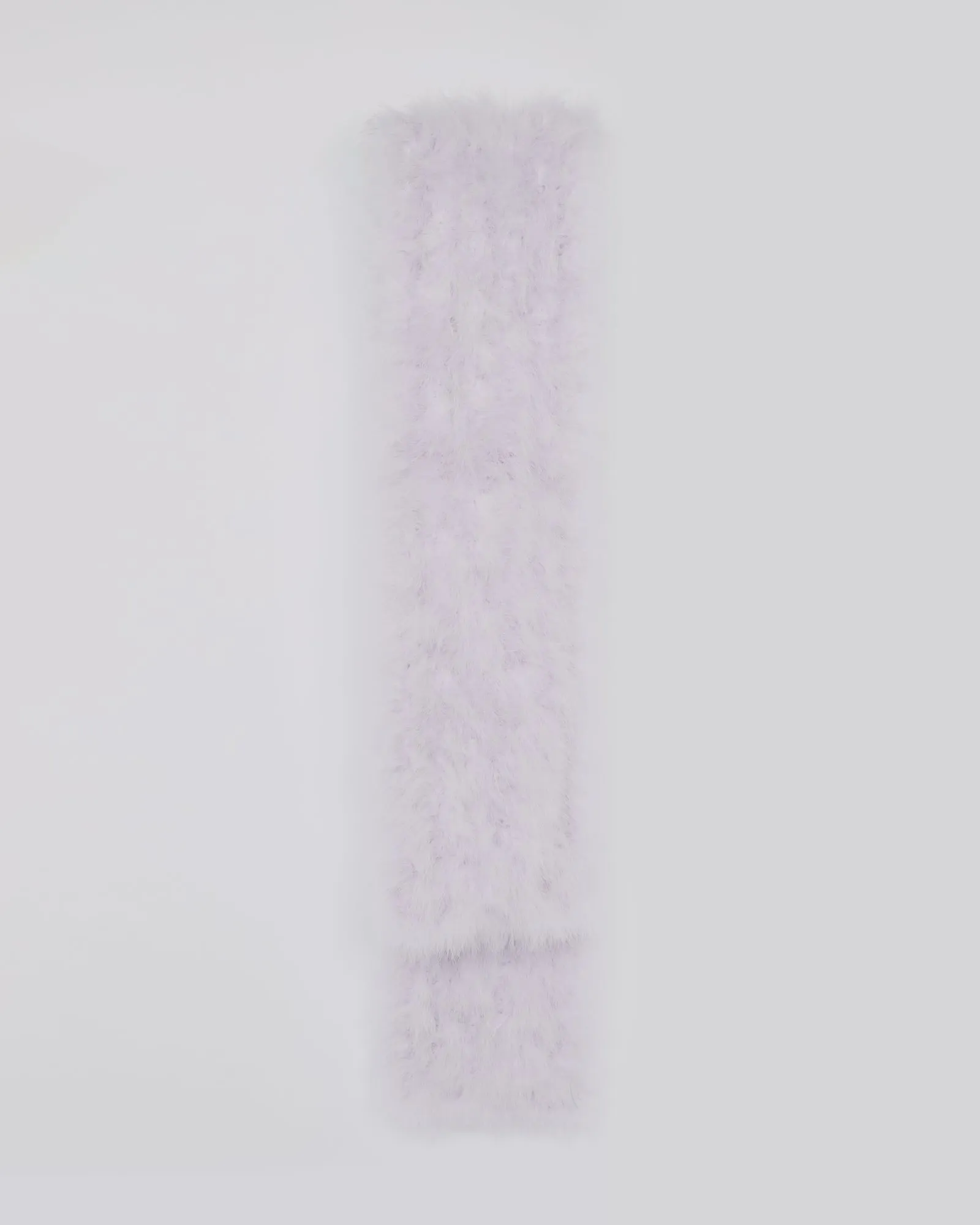 Long feather scarf