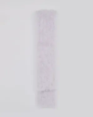 Long feather scarf