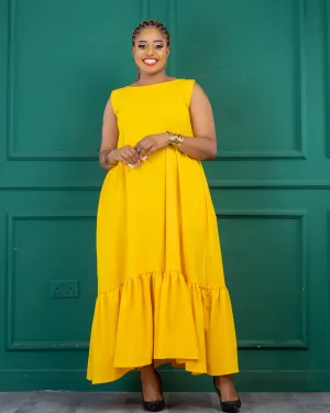 Lugala Maxi Dress - Mustard Yellow