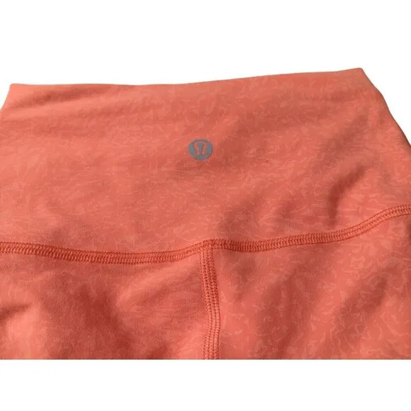 Lululemon Wunder Train High-Rise Short 6 inches Size 0 in Crunch Warm Coral