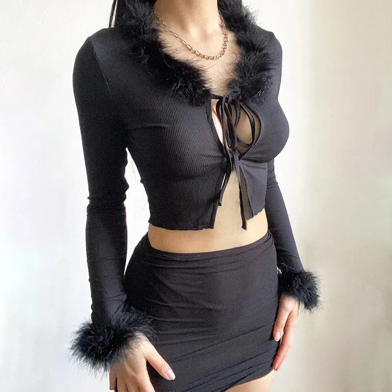 Maia Plush Top 🖤