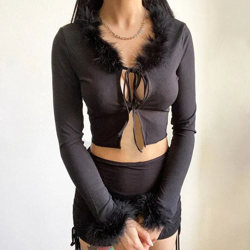 Maia Plush Top 🖤