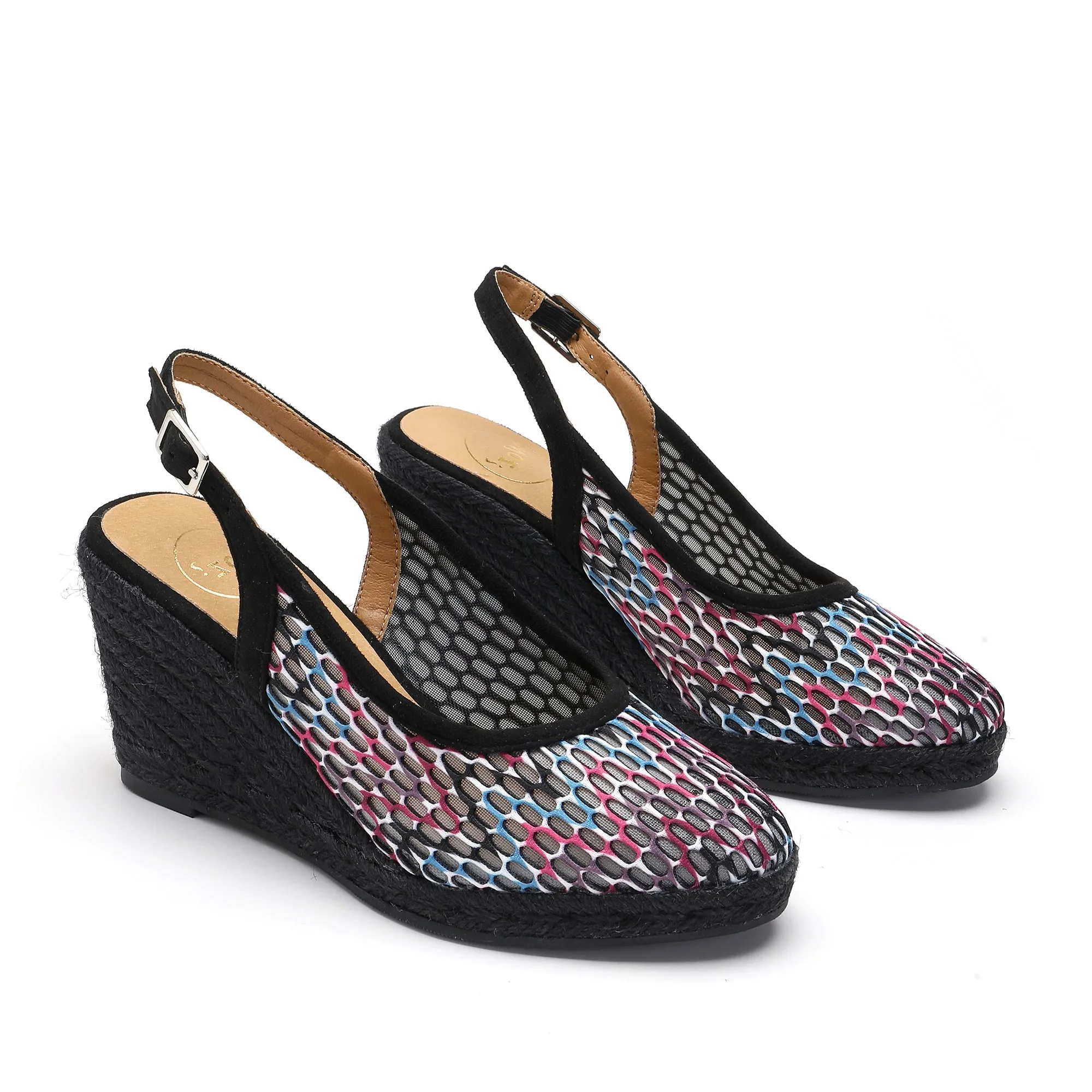 Marilyn Black Pink Espadrille