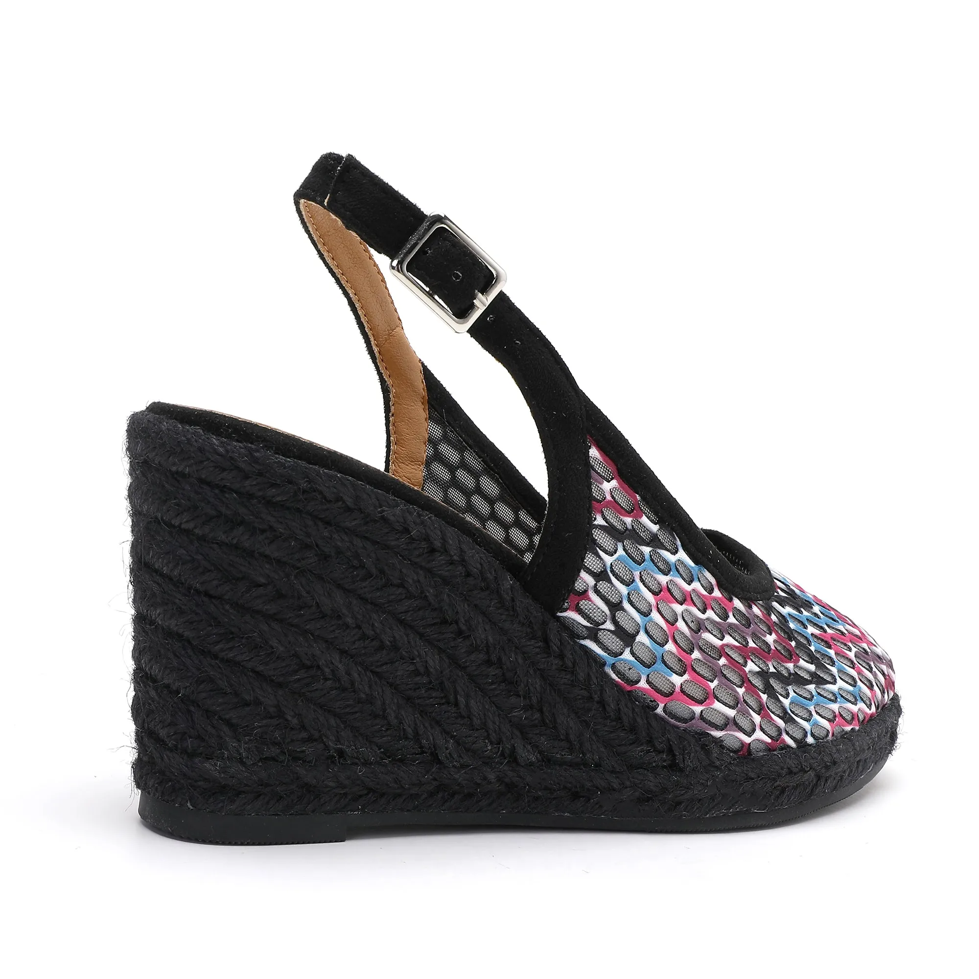 Marilyn Black Pink Espadrille