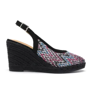 Marilyn Black Pink Espadrille