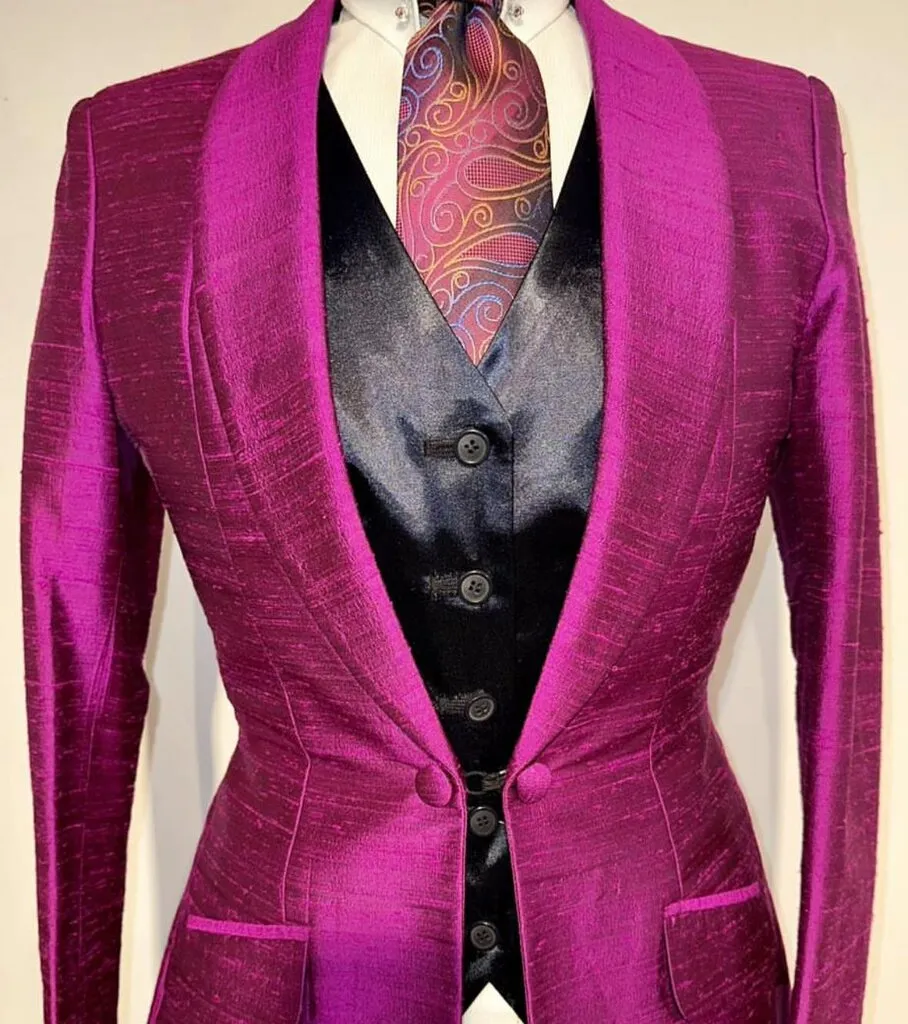 Marsha De Arriaga Fucha Raw Silk Daycoat