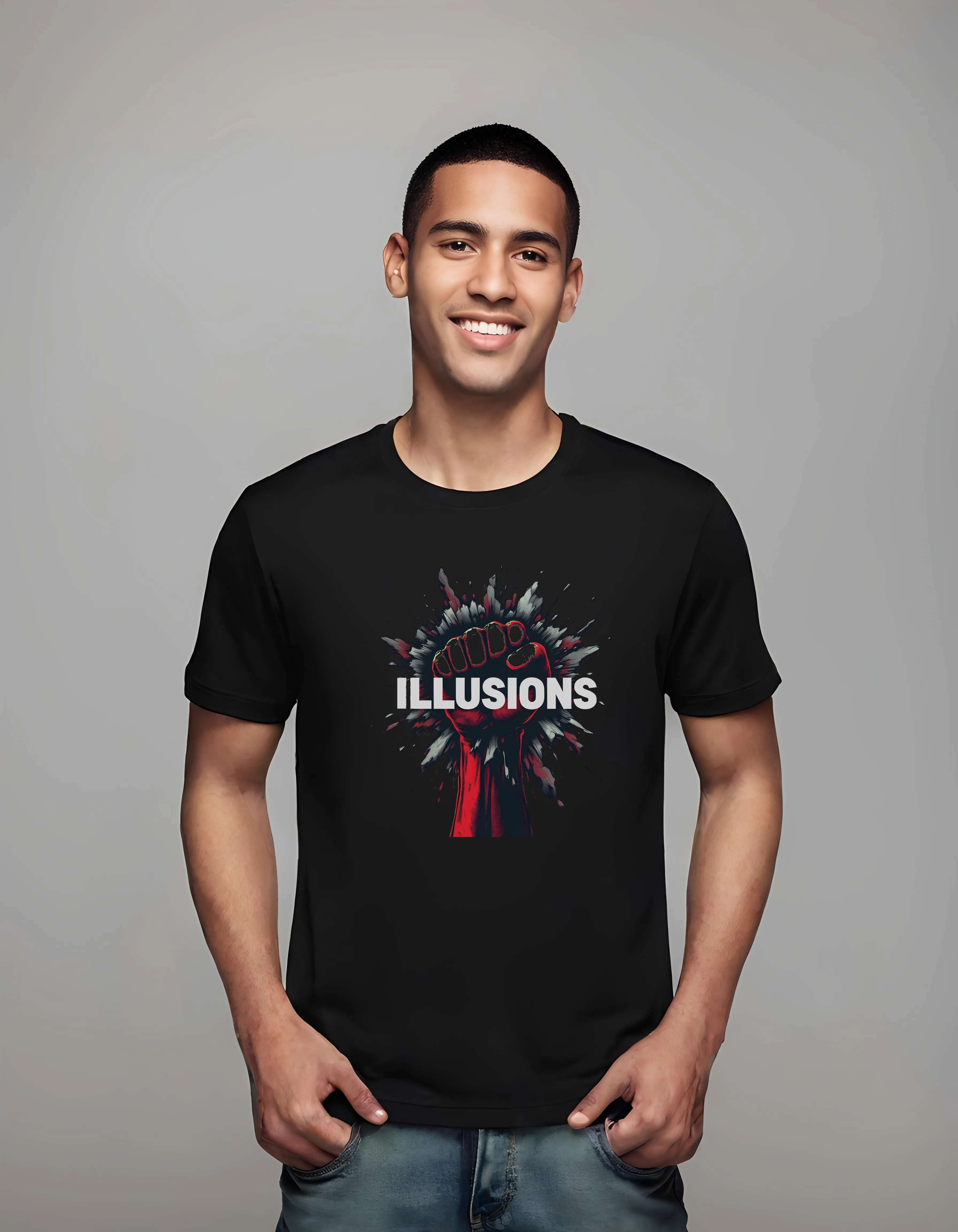 Mighty Fist Breakthrough Design | Classic T-Shirt (Unisex)