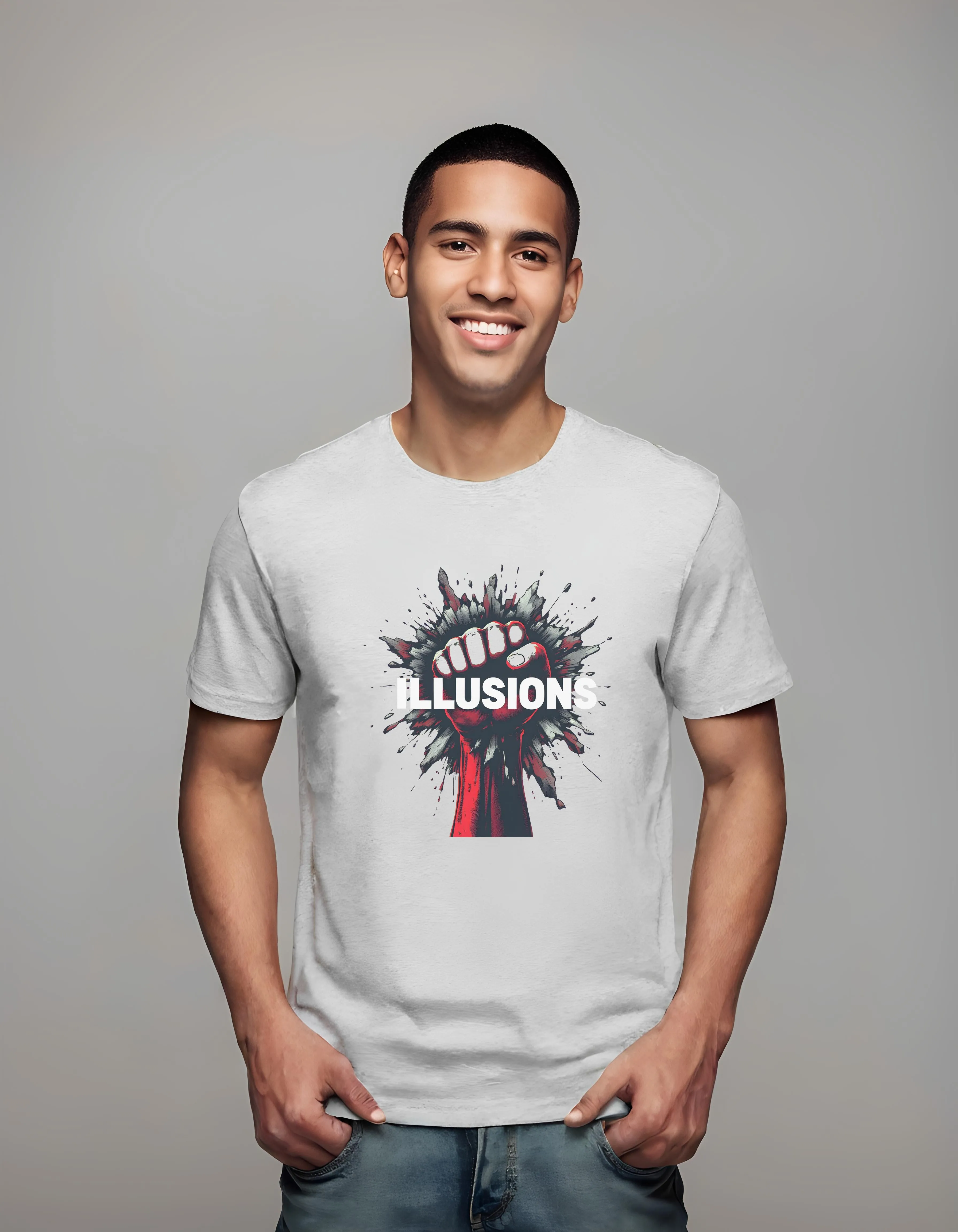Mighty Fist Breakthrough Design | Classic T-Shirt (Unisex)