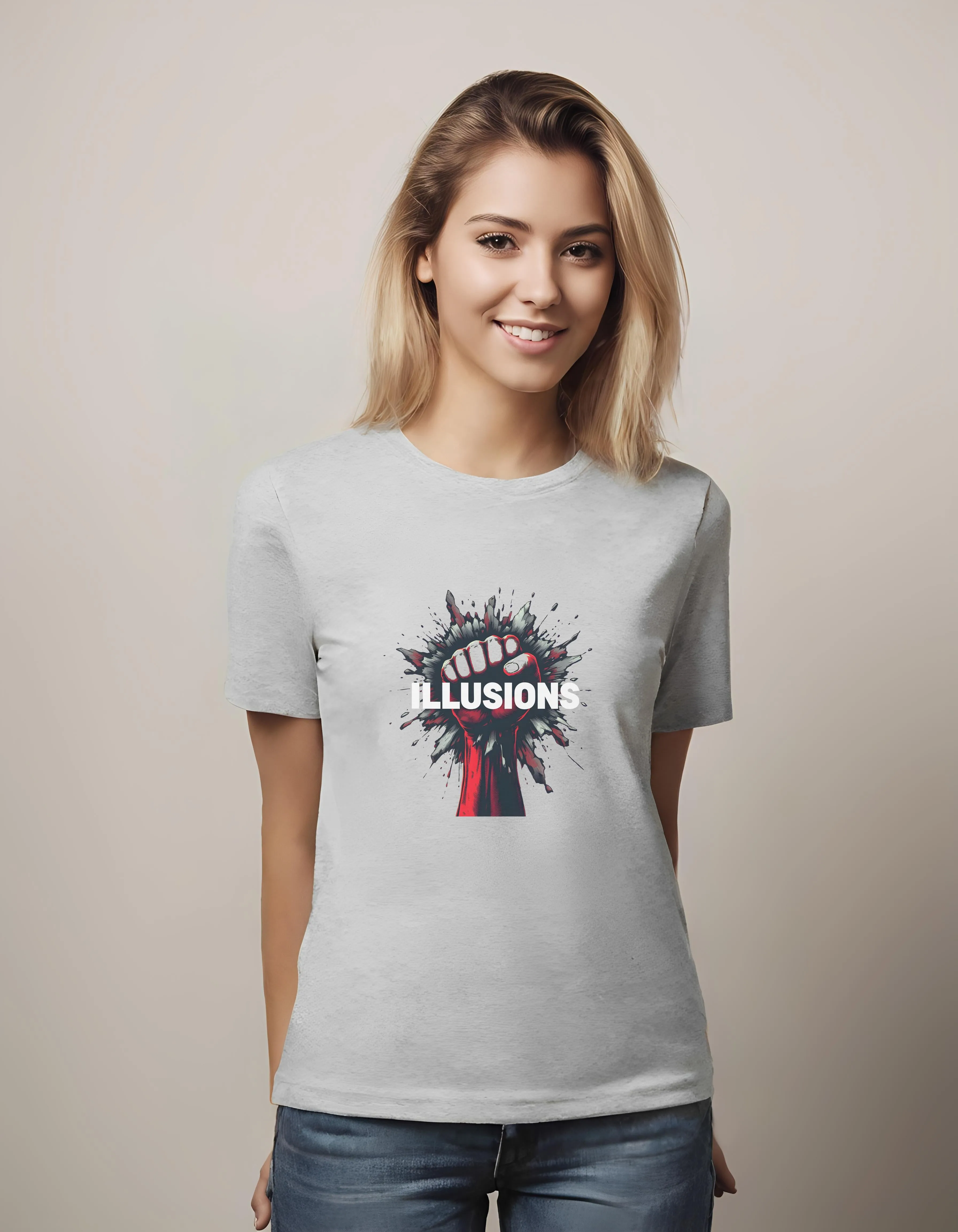 Mighty Fist Breakthrough Design | Classic T-Shirt (Unisex)