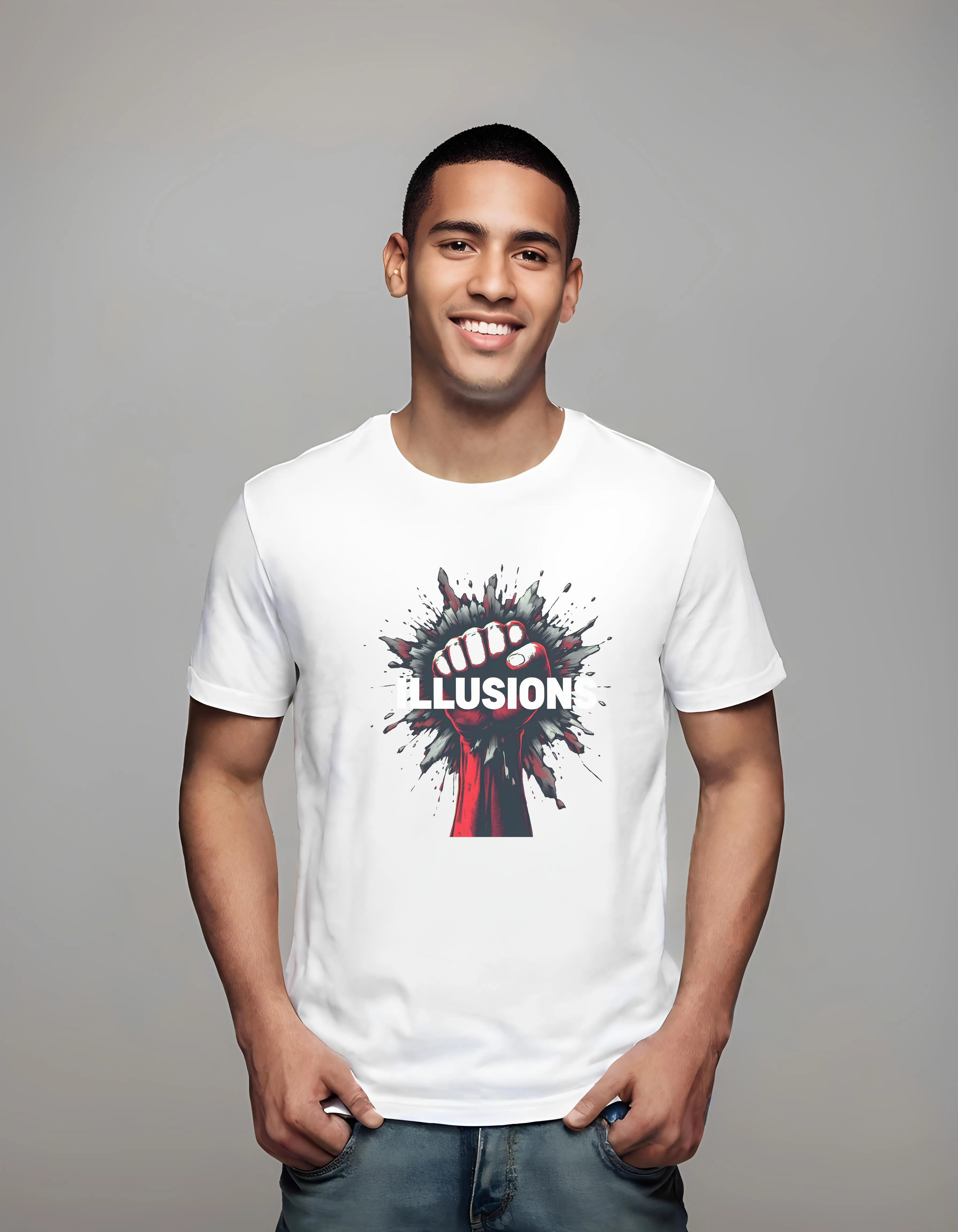 Mighty Fist Breakthrough Design | Classic T-Shirt (Unisex)