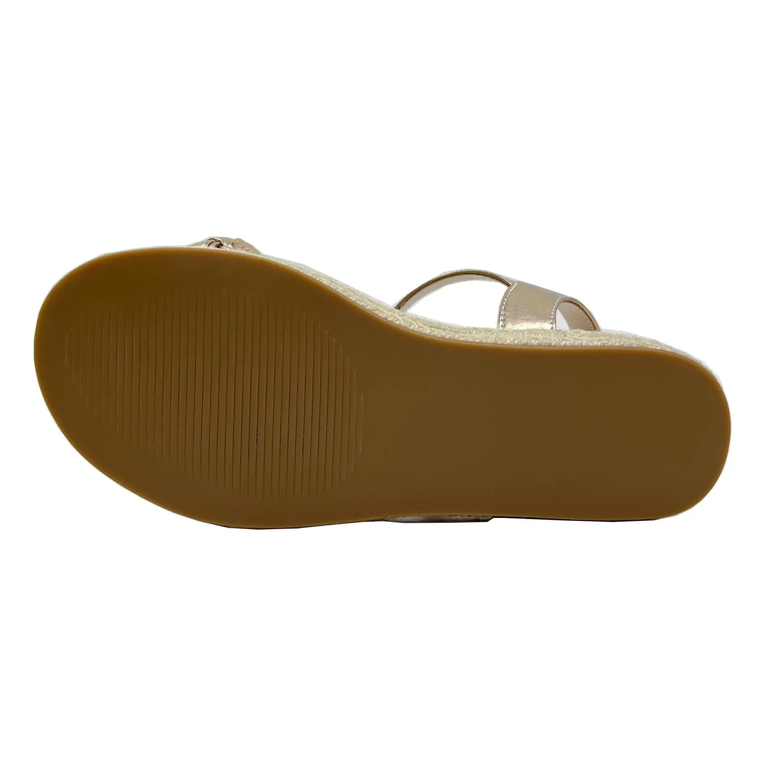 Miss April Wedge Sandal in Light Bronze - Kids from Yosi Samra