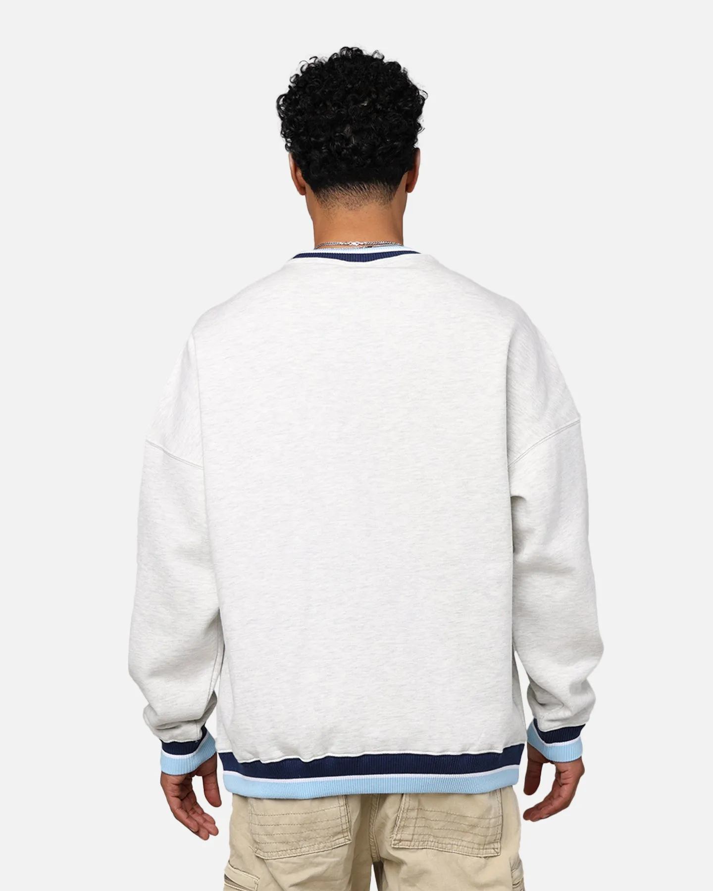 Mitchell & Ness North Carolina Tar Heels Shooting Crewneck Silver Marle