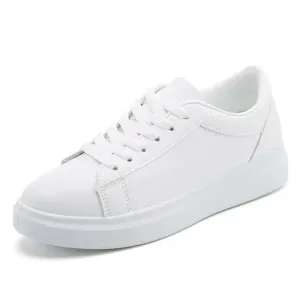 Modern and trendy white trainers