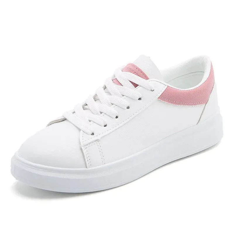 Modern and trendy white trainers
