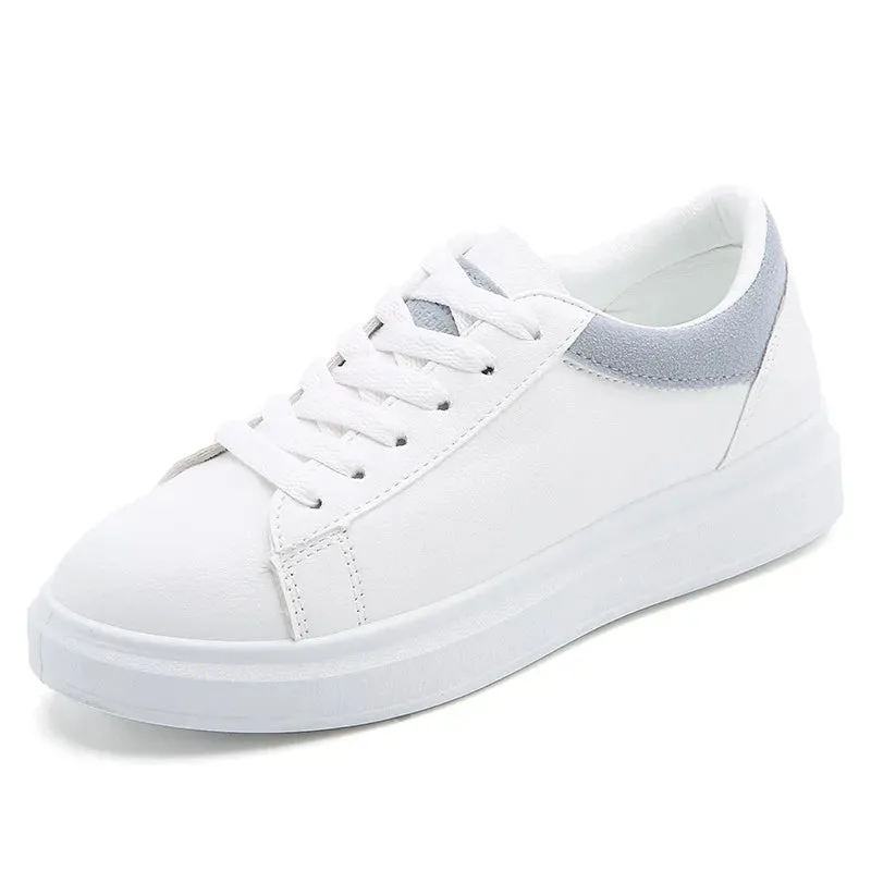 Modern and trendy white trainers