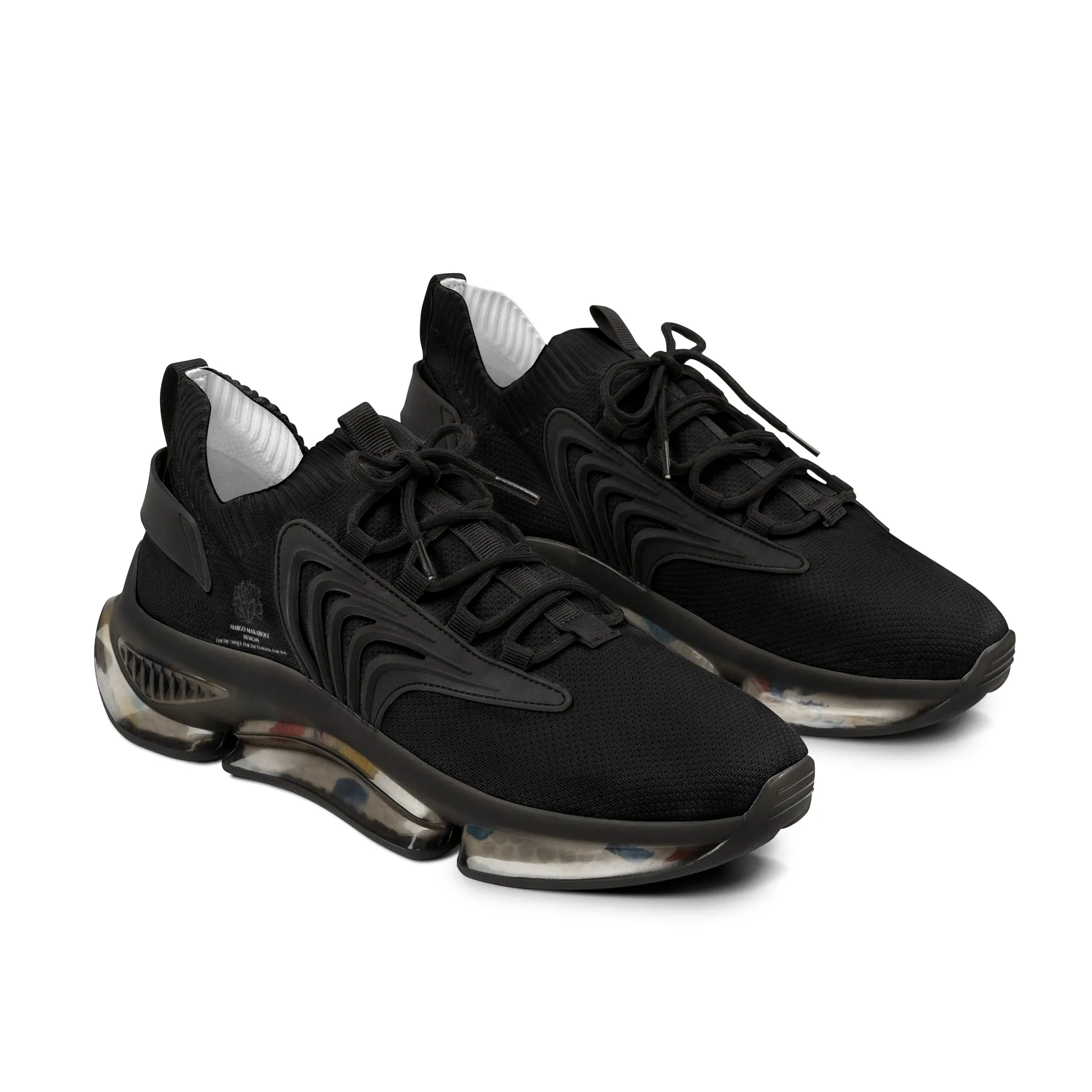 Monochrome Collection Men's Breathable Mesh Sneakers -  Margo Makaroff - Personalization Available