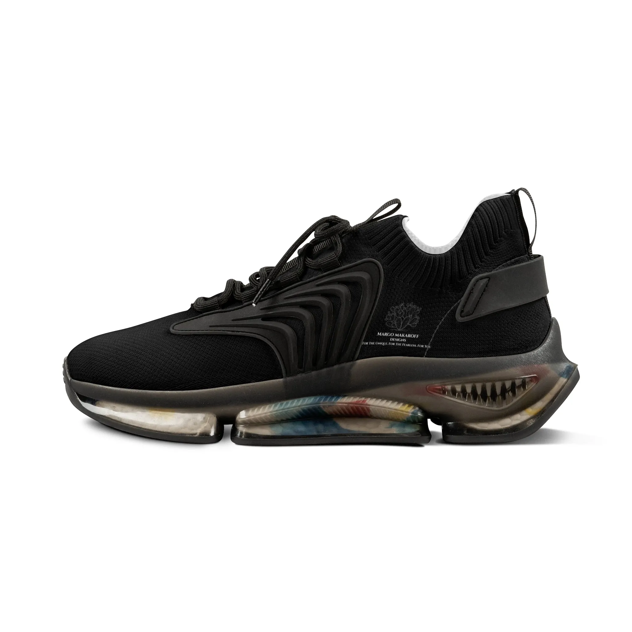 Monochrome Collection Men's Breathable Mesh Sneakers -  Margo Makaroff - Personalization Available