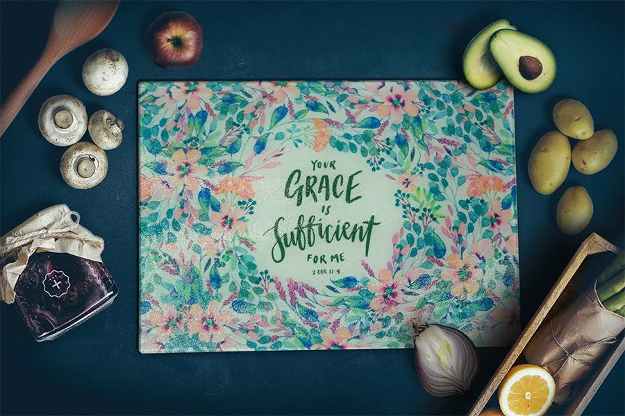 My Grace Is Sufficient For You {Cutting Board}