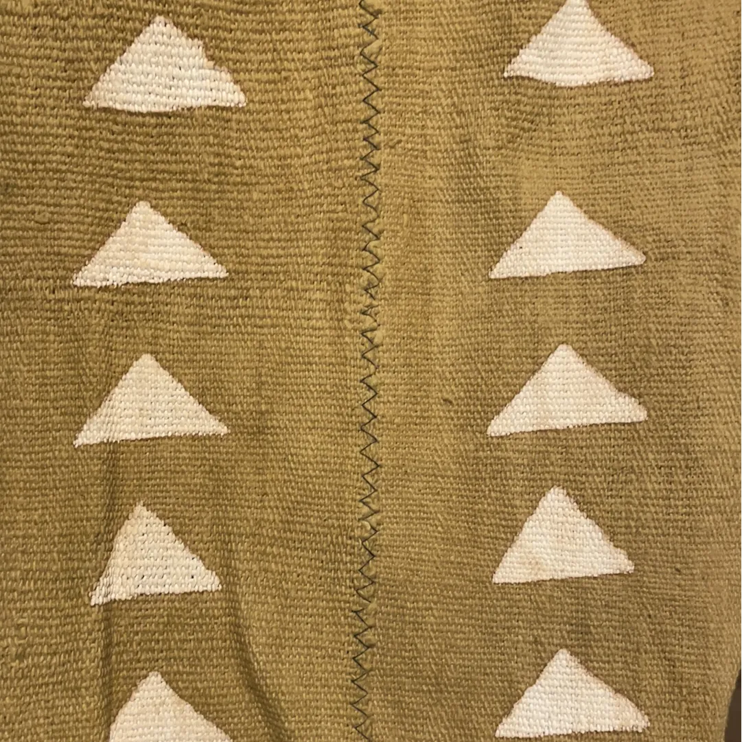 Nambili 'Isabis' Mud Cloth Scarf - Mustard