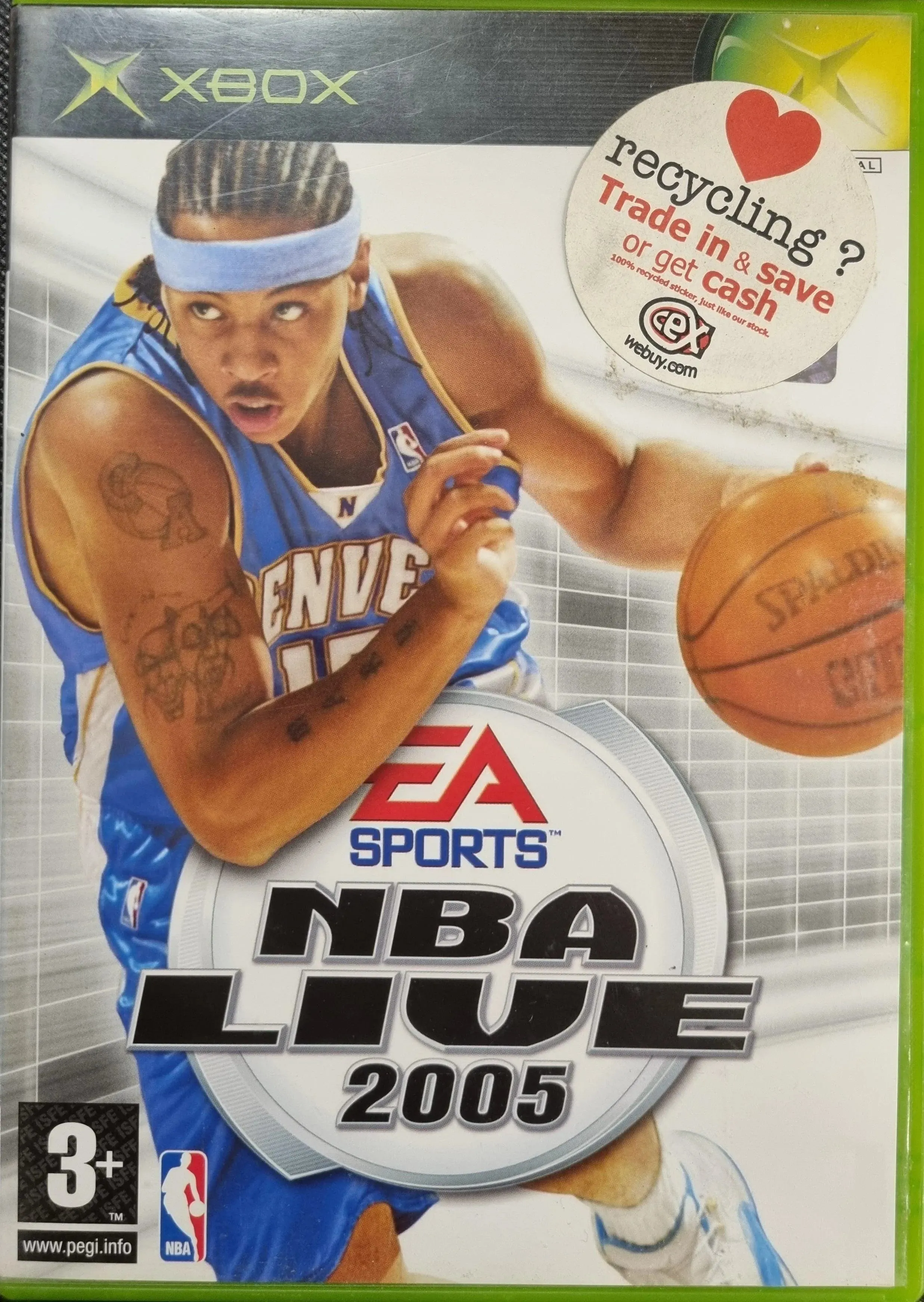 NBA Live 2005 (beskadiget manual)