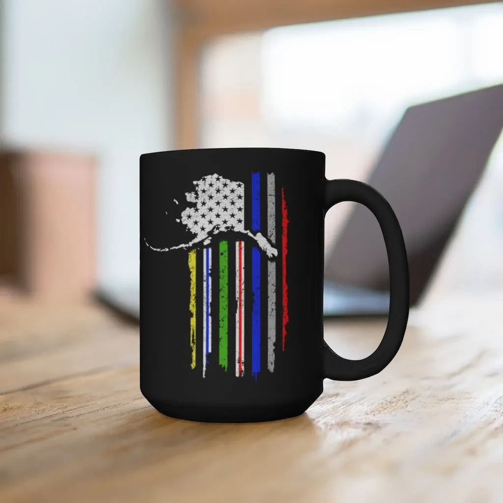 No One Fights Alone Support Mug - Black 15oz.