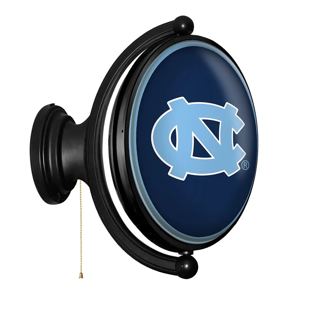 North Carolina Tar Heels: Original Oval Rotating Lighted Wall Sign
