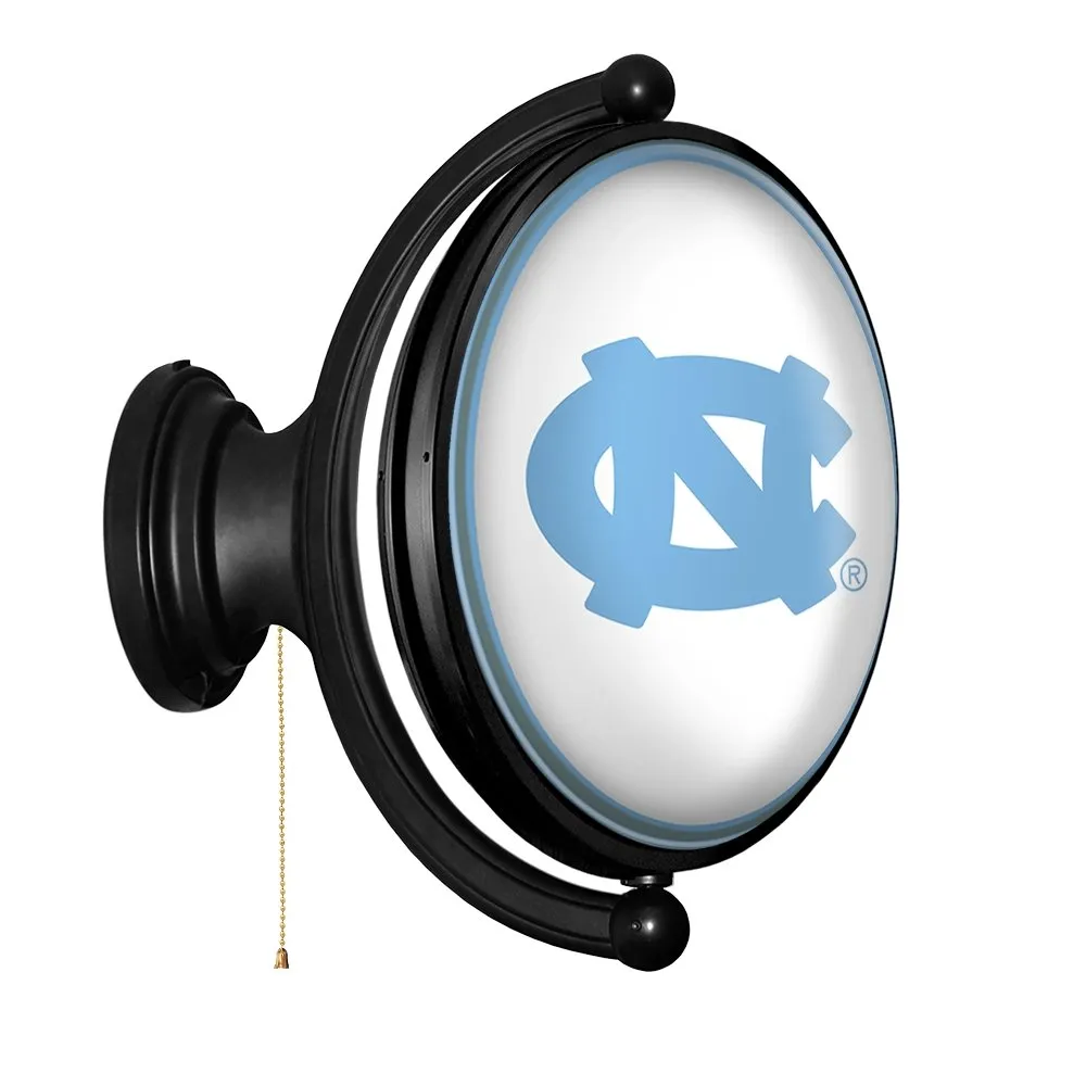 North Carolina Tar Heels: Original Oval Rotating Lighted Wall Sign