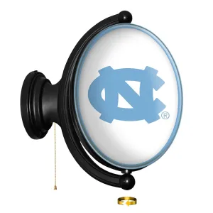 North Carolina Tar Heels: Original Oval Rotating Lighted Wall Sign