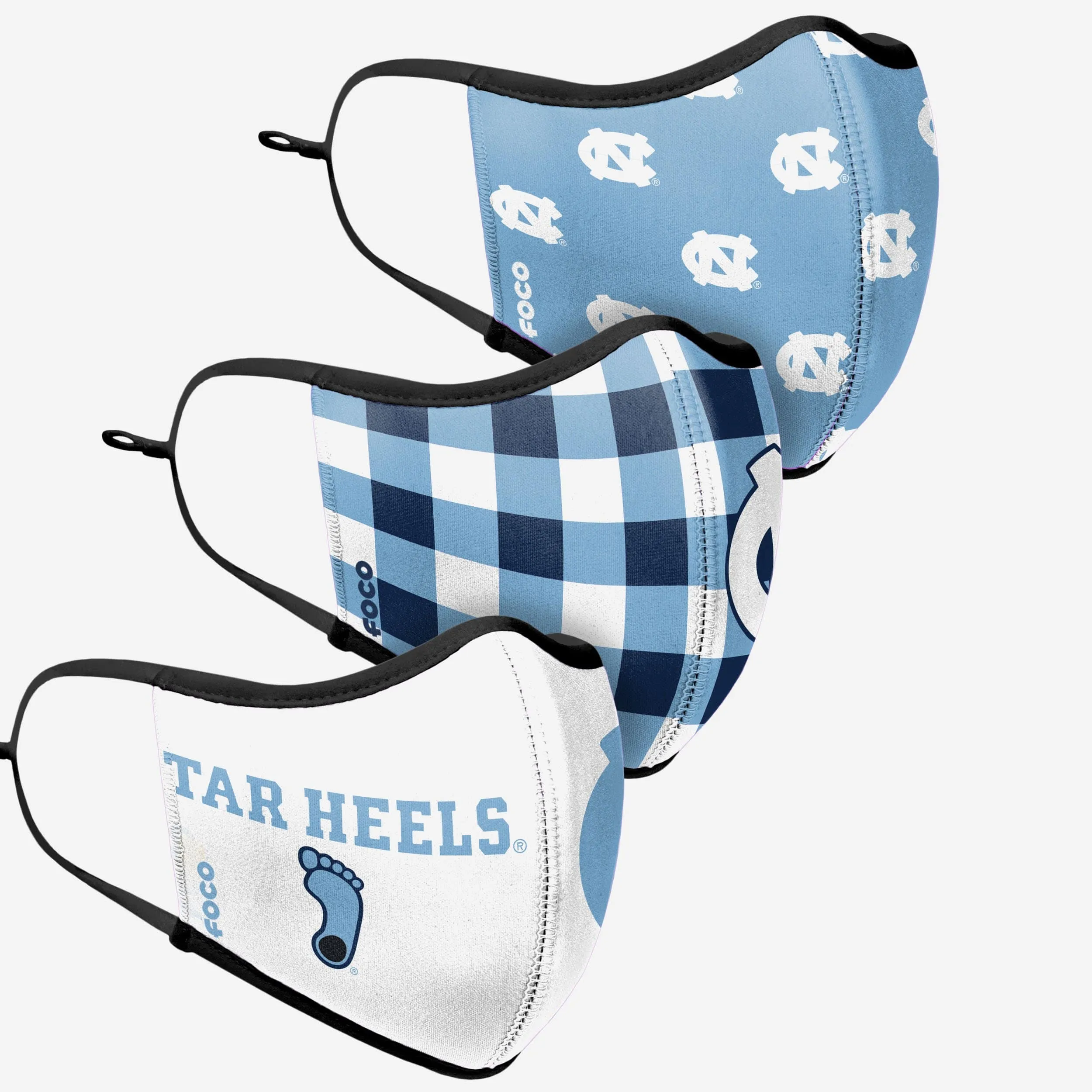 North Carolina Tar Heels Thematic Sport 3 Pack Face Cover