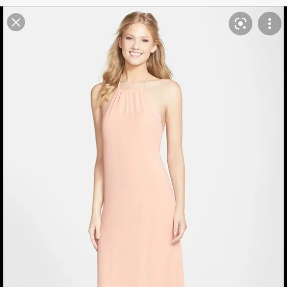 Nouvelle Amsale// Jordan open back dress, size L