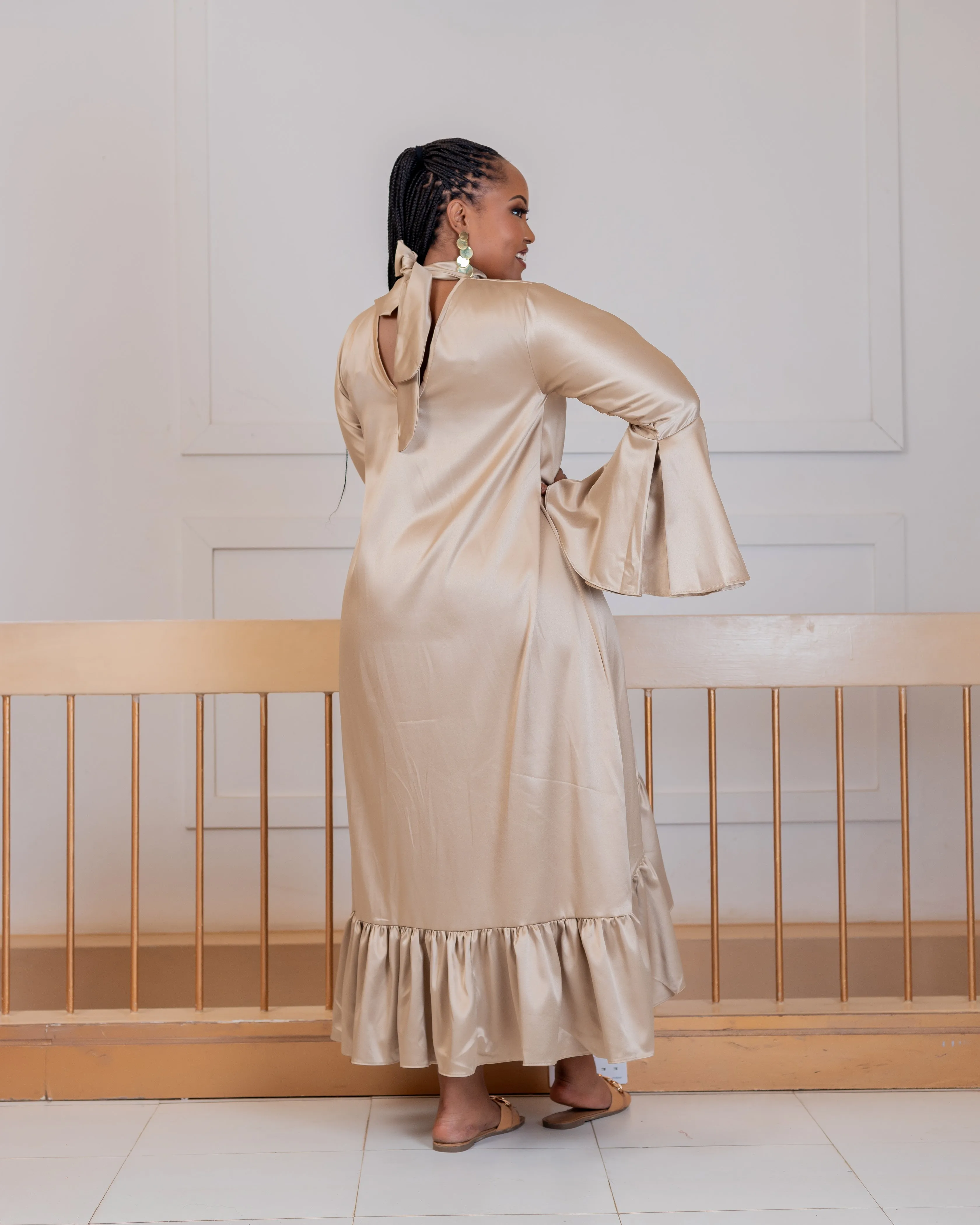 Nyakach Dress - Nude