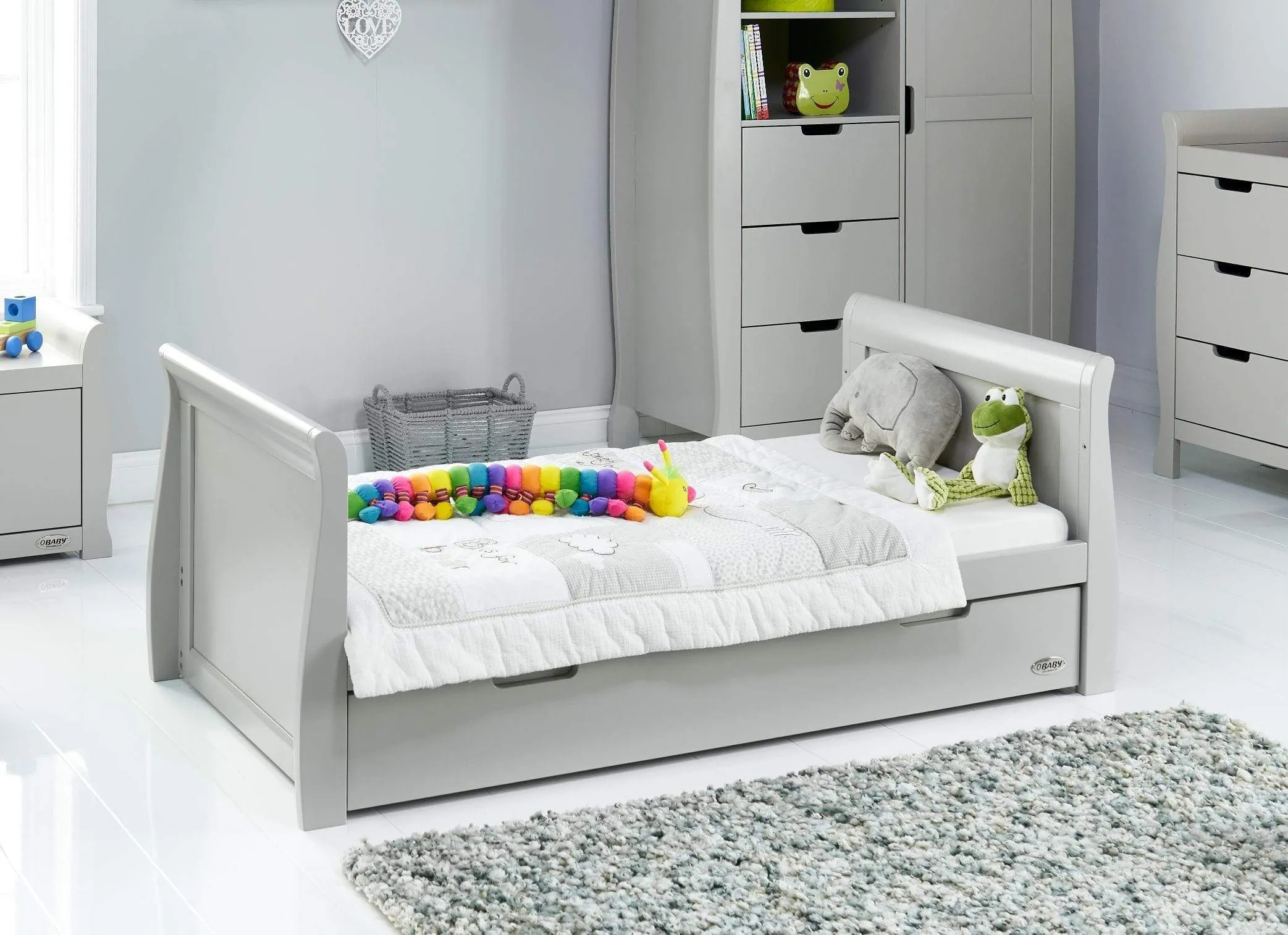 Obaby Stamford Classic 4 Piece Room Set Warm Grey