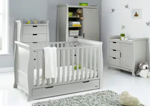 Obaby Stamford Classic 4 Piece Room Set Warm Grey