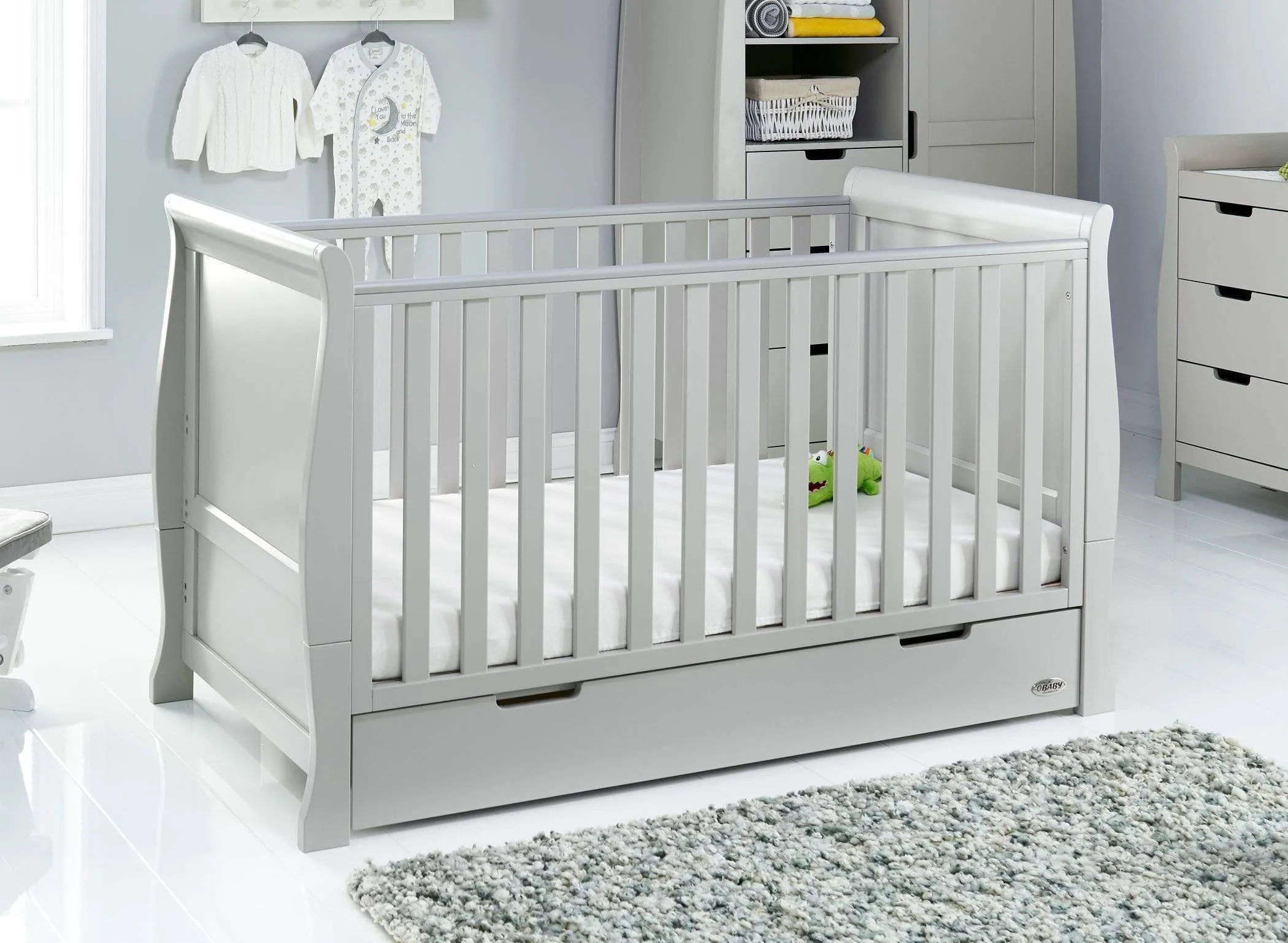 Obaby Stamford Classic 4 Piece Room Set Warm Grey
