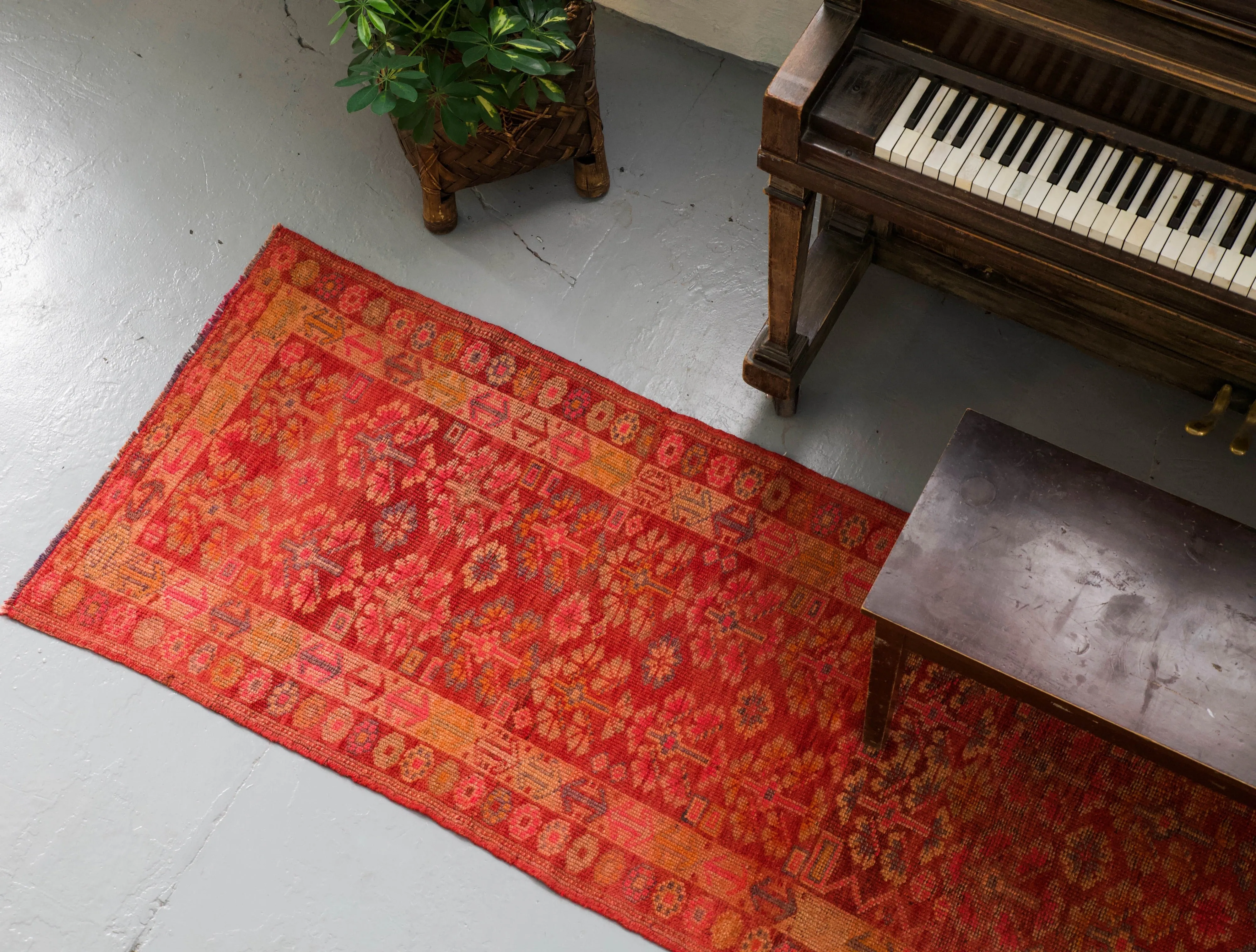Old Kurdish Herki Runner Rug