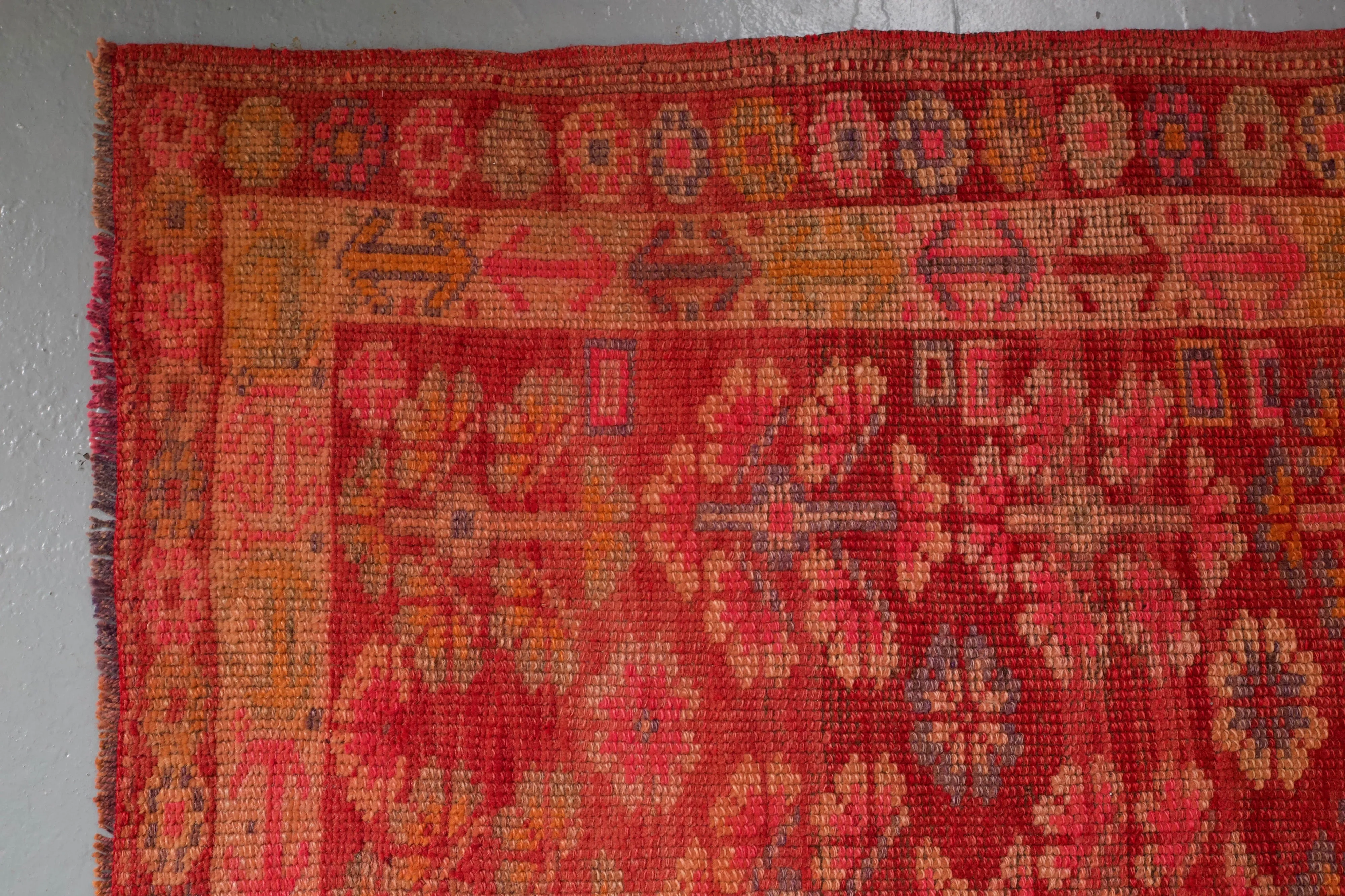 Old Kurdish Herki Runner Rug