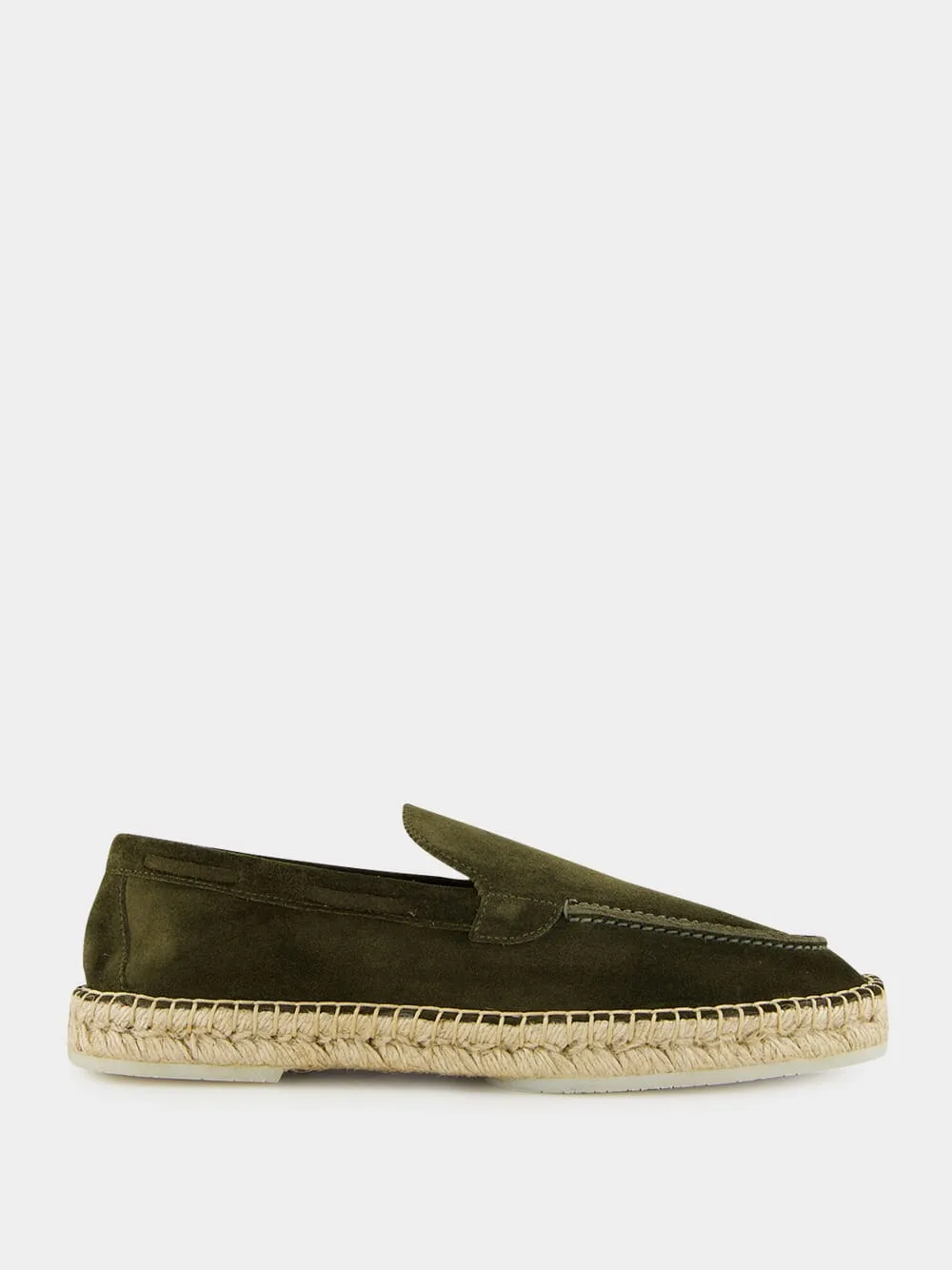 Olive Green Suede Beachside Loafers