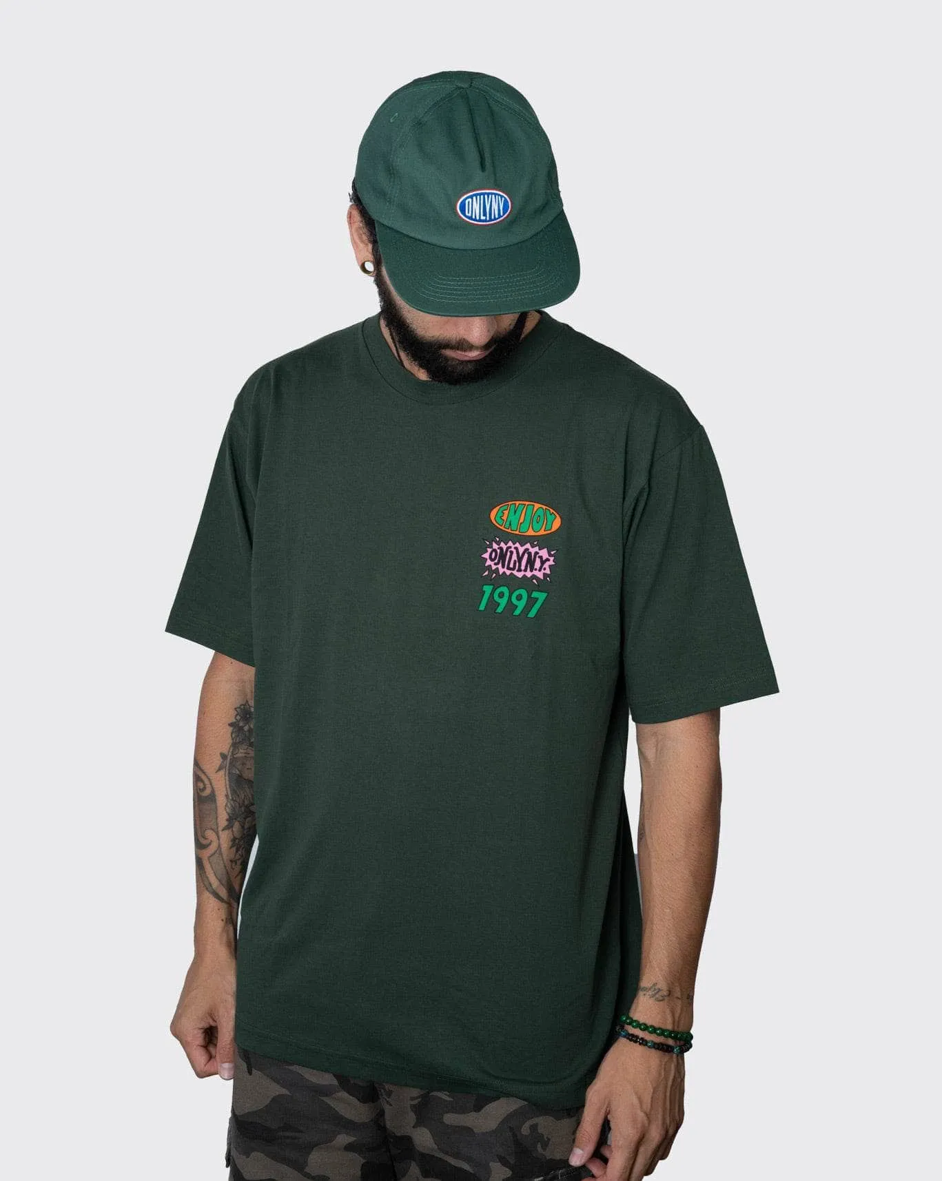 Only NY Surge Tee ONYSTDRKGRN