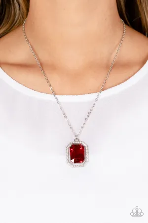 Paparazzi Galloping Gala - Red Necklace
