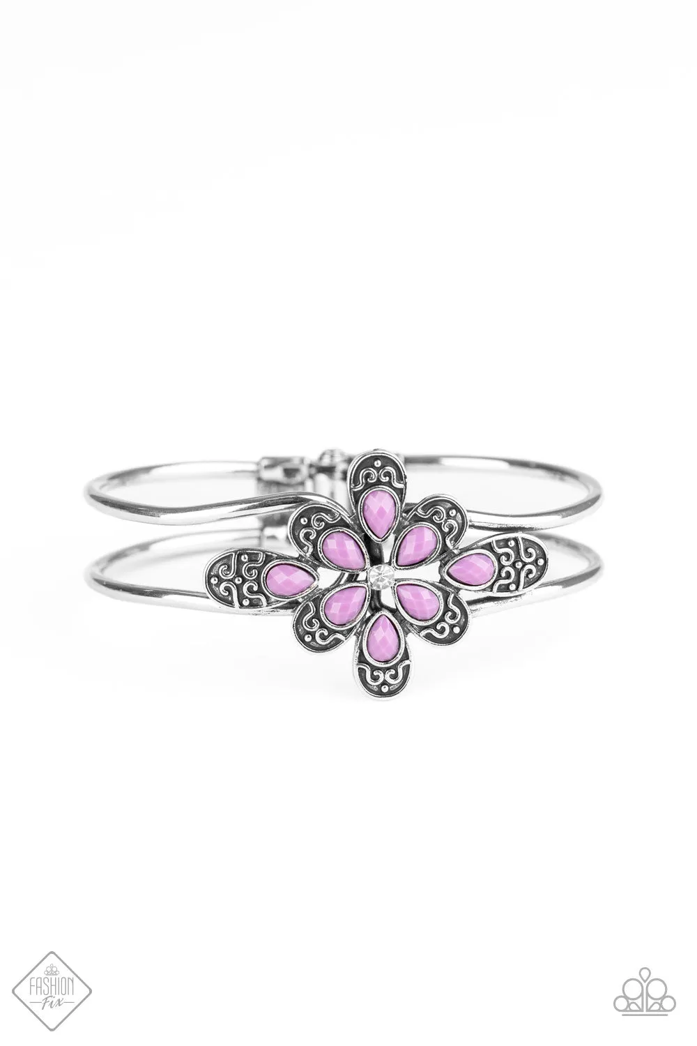 Paparazzi - Go With The FLORALS - Purple Necklace