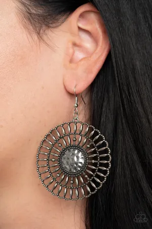 Paparazzi Rustic Groves - Silver Earrings