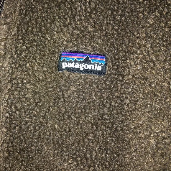 Patagonia Brown Fleece Zip Up Jacket Outdoor Winter Warm Fuzzy
