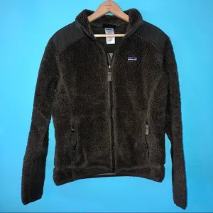 Patagonia Brown Fleece Zip Up Jacket Outdoor Winter Warm Fuzzy